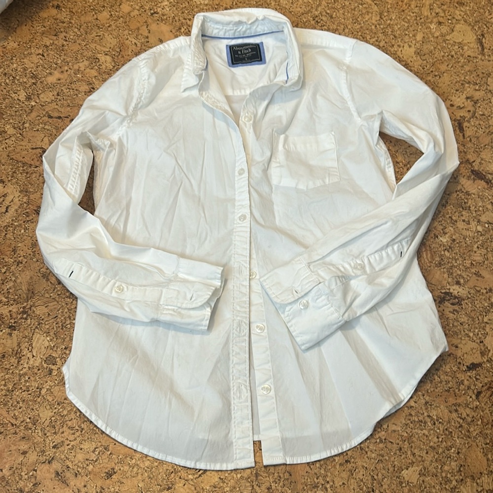 Classic white button up shirt